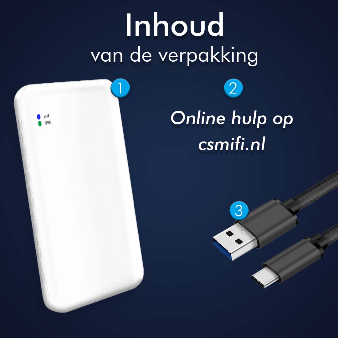 CS Dual Band Global Mifi Router - Wereldwijde Dekking